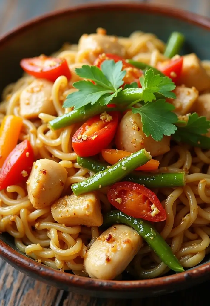 28 Garlic Butter Chicken Bites with Pasta Recipes That Melt in Your Mouth - 17. Garlic Butter Chicken Stir-Fry with Noodles