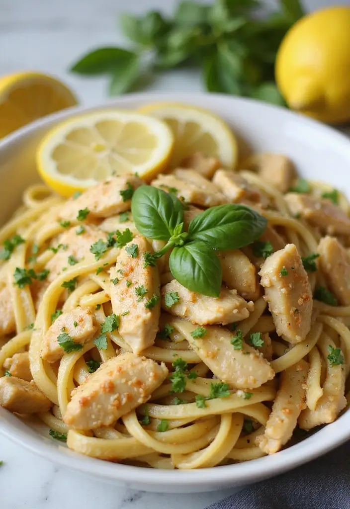 28 Garlic Butter Chicken Bites with Pasta Recipes That Melt in Your Mouth - 4. Lemon Garlic Butter Chicken Pasta