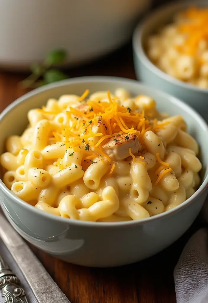 28 Garlic Butter Chicken Bites with Pasta Recipes That Melt in Your Mouth - 6. Garlic Butter Chicken Mac and Cheese