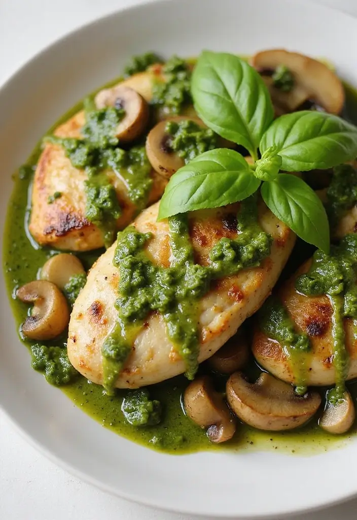 28 Instant Pot Chicken Marsala Recipes That Feel Restaurant-Quality - 11. Instant Pot Pesto Chicken Marsala