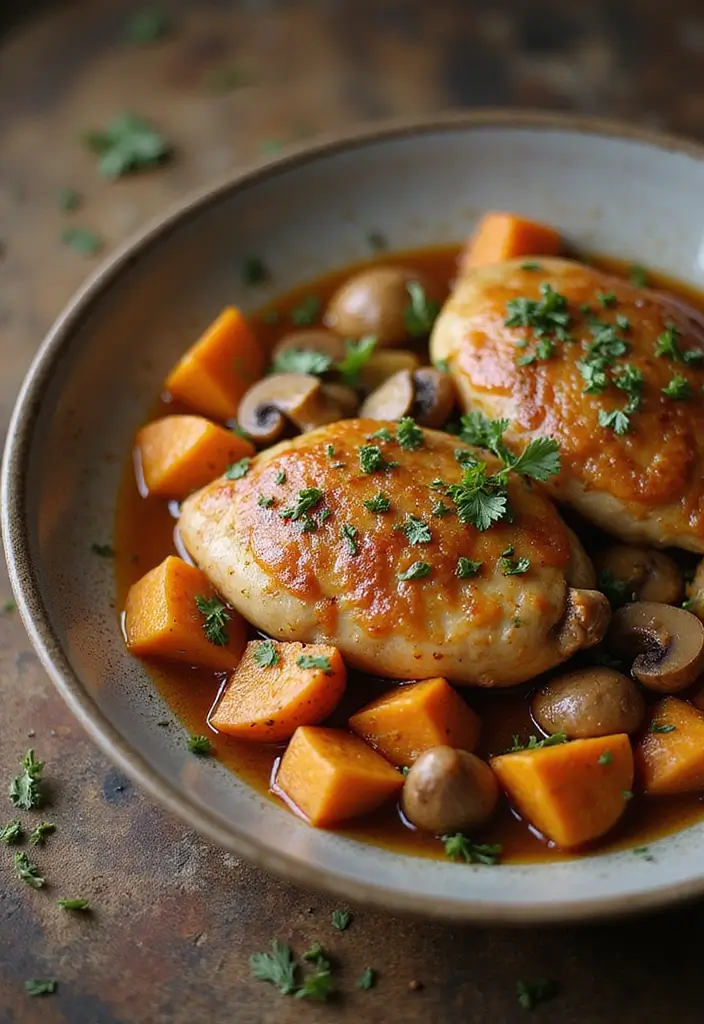 28 Instant Pot Chicken Marsala Recipes That Feel Restaurant-Quality - 15. Instant Pot Chicken Marsala with Sweet Potatoes