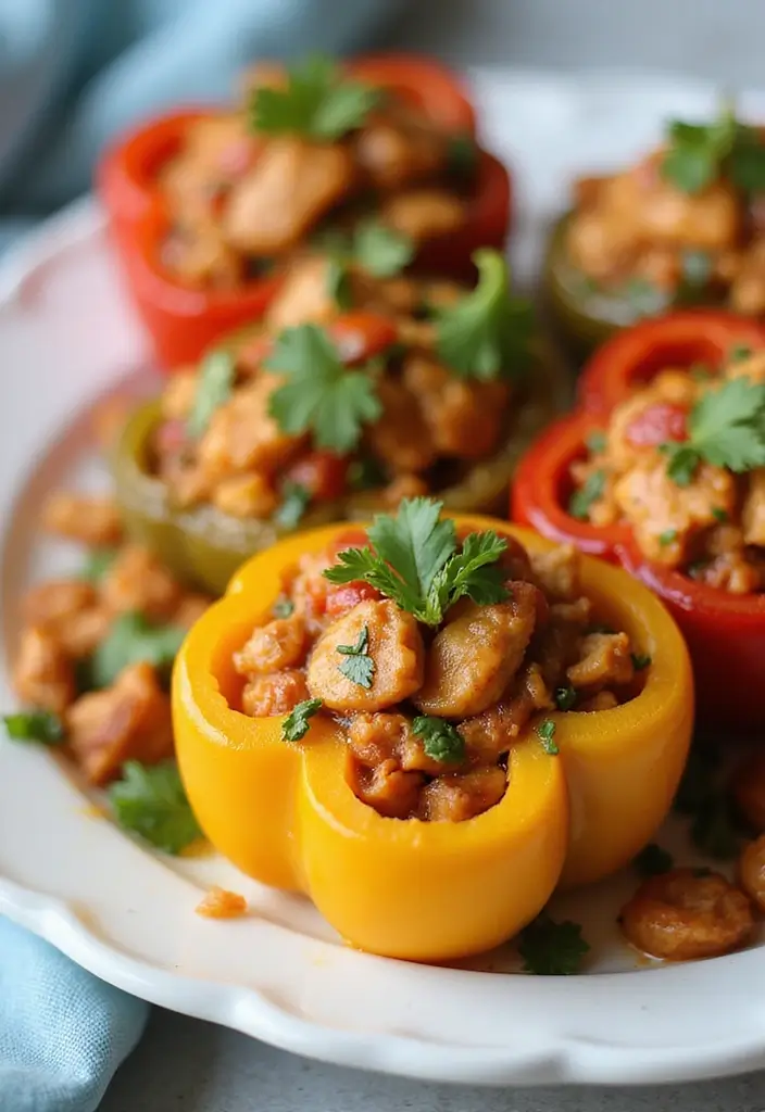 28 Instant Pot Chicken Marsala Recipes That Feel Restaurant-Quality - 17. Instant Pot Chicken Marsala Stuffed Peppers