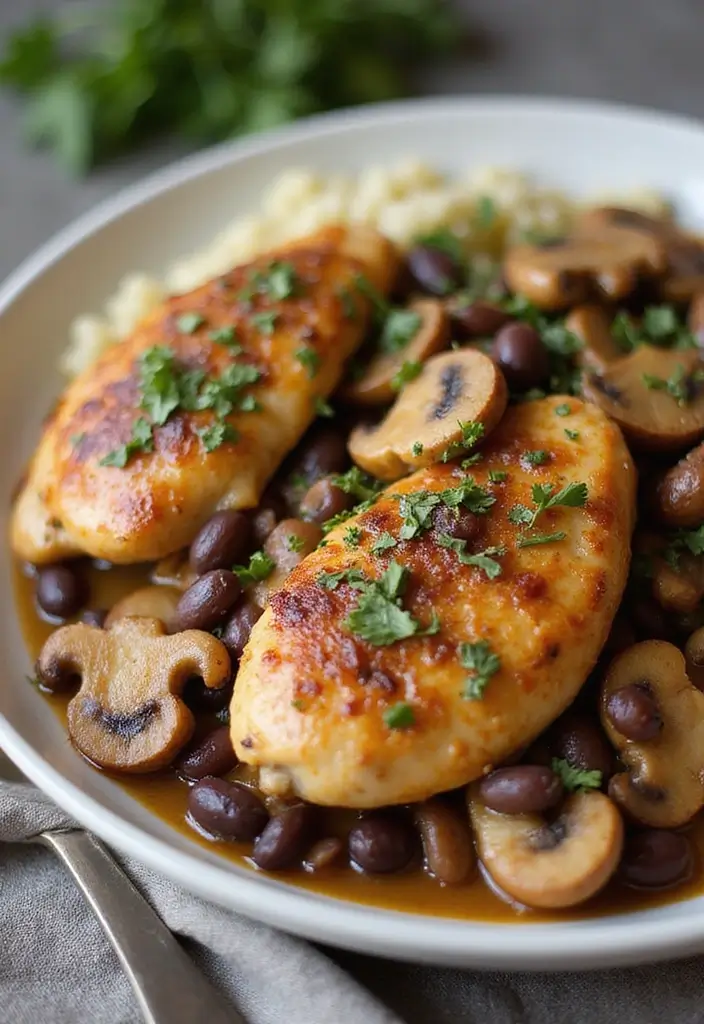 28 Instant Pot Chicken Marsala Recipes That Feel Restaurant-Quality - 26. Instant Pot Chicken Marsala with Black Beans