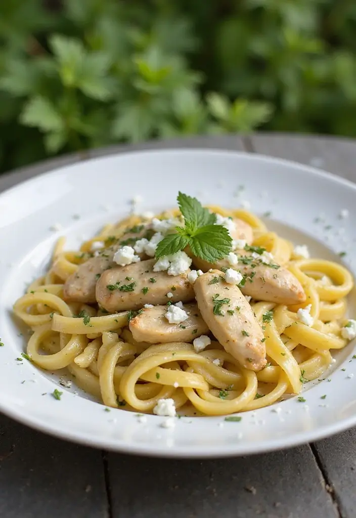 28 Lemon Butter Chicken Pasta Recipes That Feel Creamy & Elegant - 16. Lemon Butter Chicken Pasta with Feta