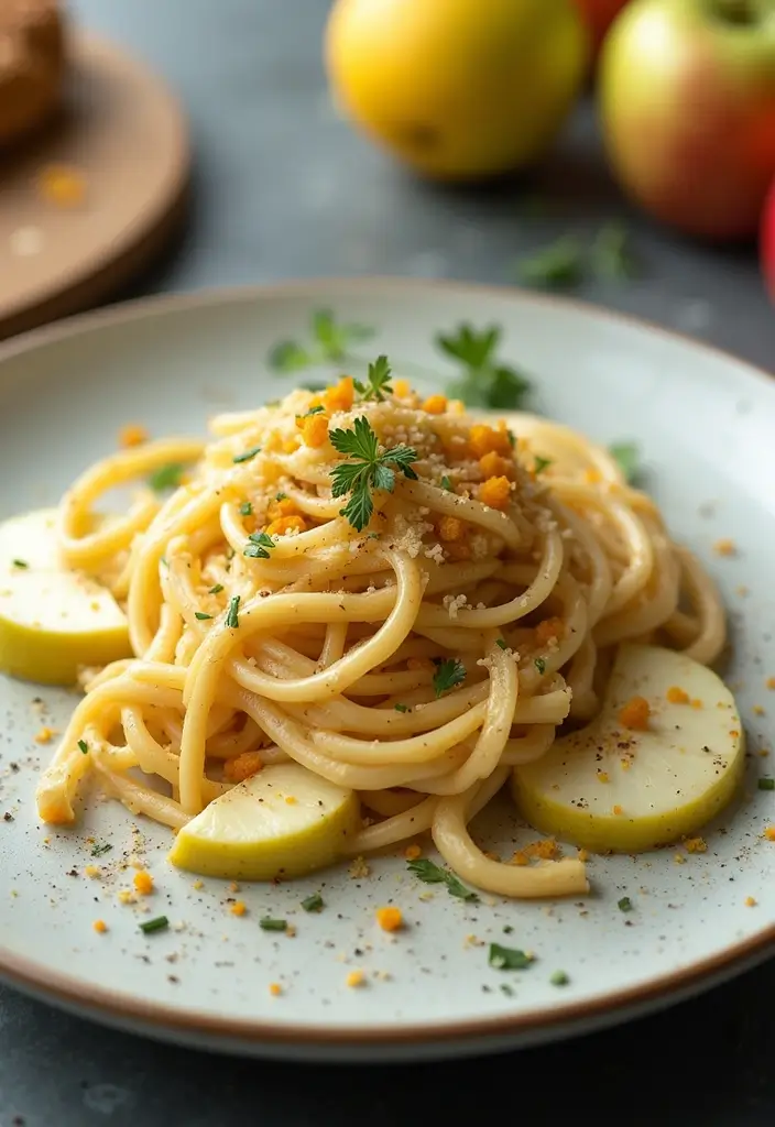 28 Lemon Butter Chicken Pasta Recipes That Feel Creamy & Elegant - 22. Lemon Butter Chicken Pasta with Apple