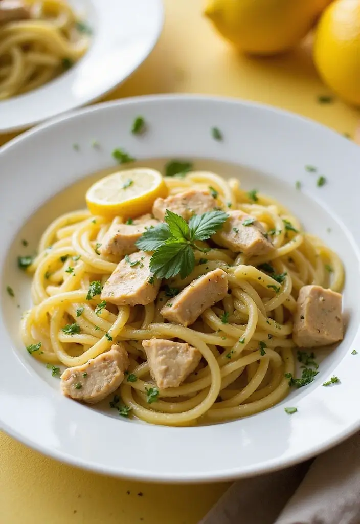 28 Lemon Butter Chicken Pasta Recipes That Feel Creamy & Elegant - 26. Lemon Butter Chicken Pasta with Cilantro