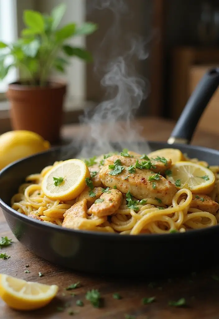 28 Lemon Butter Chicken Pasta Recipes That Feel Creamy & Elegant - 6. One-Pan Lemon Butter Chicken Pasta
