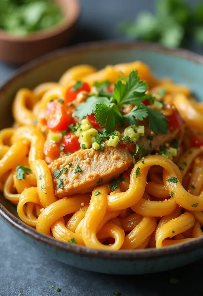 28 Mexican Chicken with Cheese Sauce Recipes That Are Gooey & Good - 2. Creamy Mexican Chicken Pasta