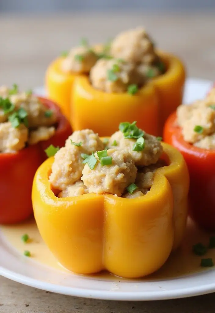 28 Old Fashioned Chicken and Dumplings Recipes That Feel Like Grandma’s - 18. Chicken and Dumplings Stuffed Peppers