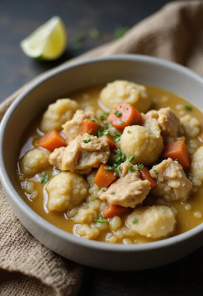 28 Old Fashioned Chicken and Dumplings Recipes That Feel Like Grandma’s - 19. Chicken and Dumplings with Barley