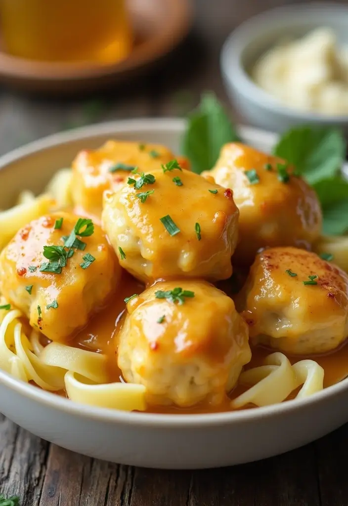 28 Old Fashioned Chicken and Dumplings Recipes That Feel Like Grandma’s - 23. Chicken and Dumplings with Honey Mustard Glaze