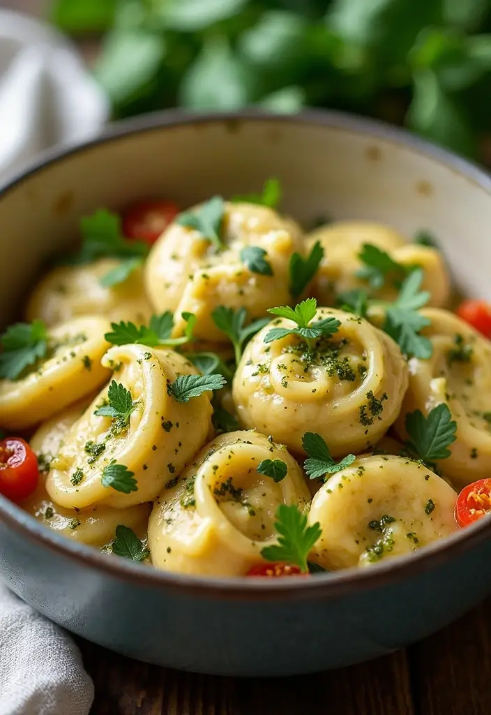 28 Old Fashioned Chicken and Dumplings Recipes That Feel Like Grandma’s - 26. Chicken and Dumplings with Pesto