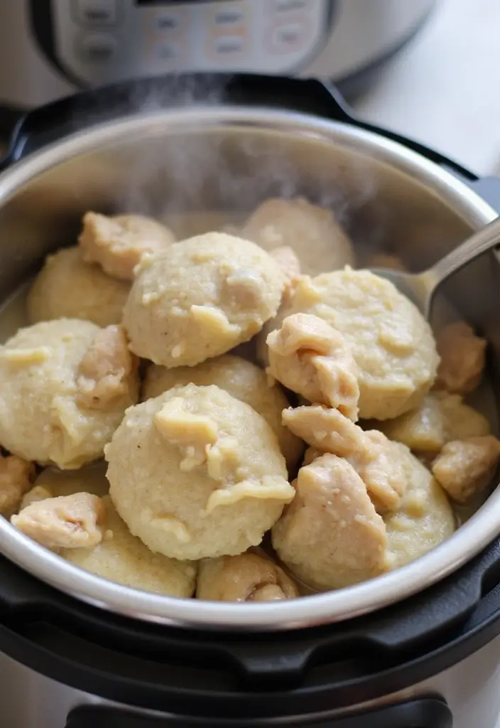 28 Old Fashioned Chicken and Dumplings Recipes That Feel Like Grandma’s - 8. Instant Pot Chicken and Dumplings