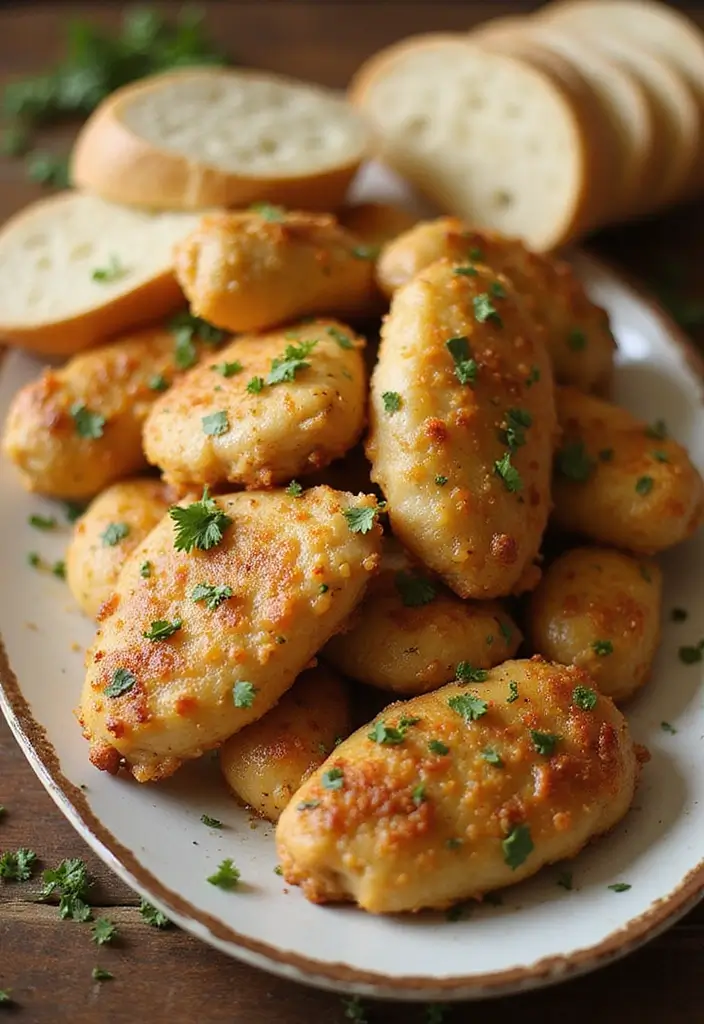 28 Oven Baked Chicken Bites Recipes That Are Crispy & Juicy - 14. Garlic Butter Chicken Bites