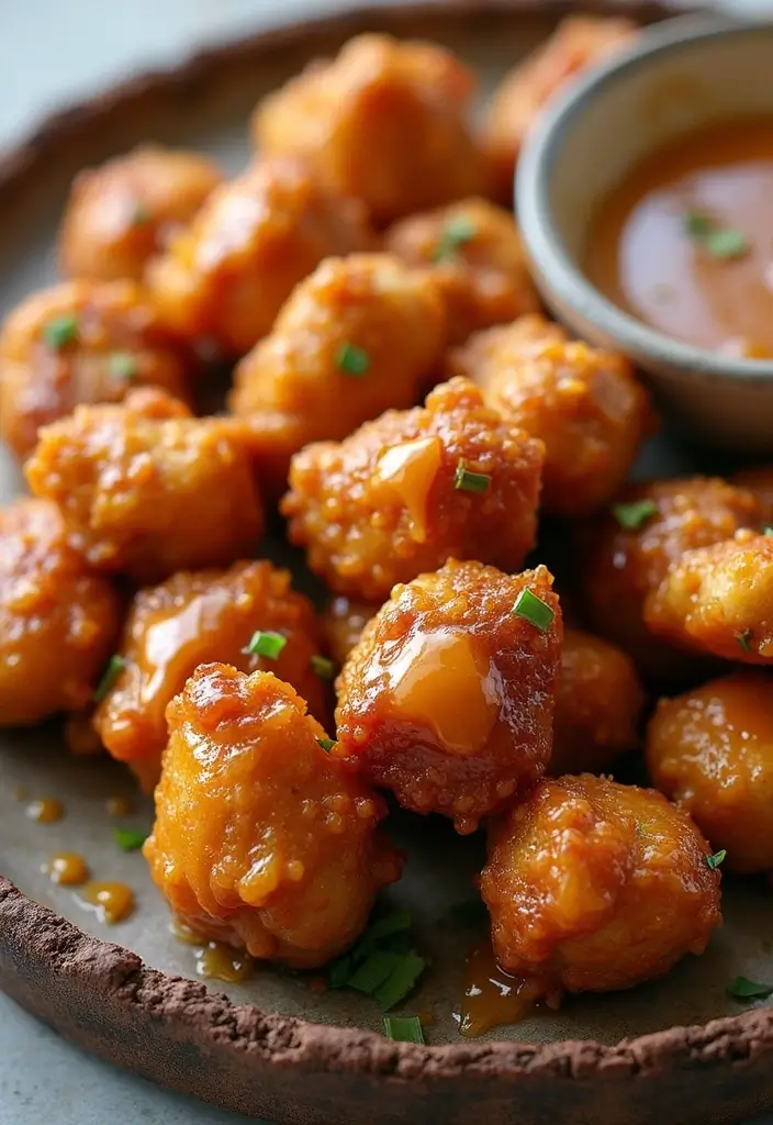 28 Oven Baked Chicken Bites Recipes That Are Crispy & Juicy - 18. Maple Mustard Chicken Bites