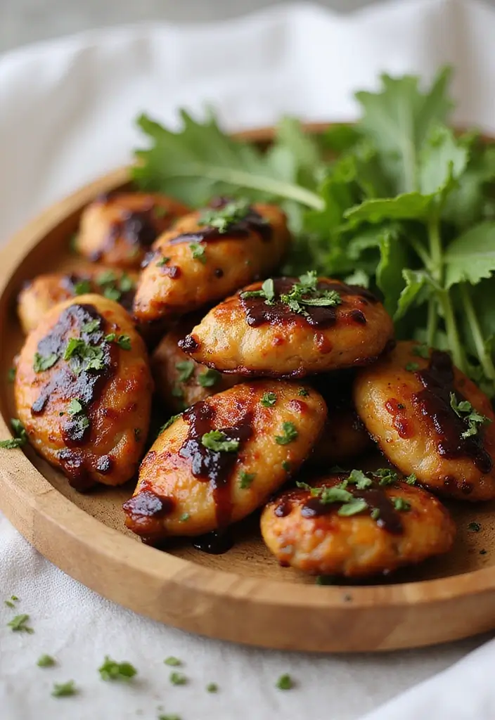28 Oven Baked Chicken Bites Recipes That Are Crispy & Juicy - 25. Balsamic Glazed Chicken Bites