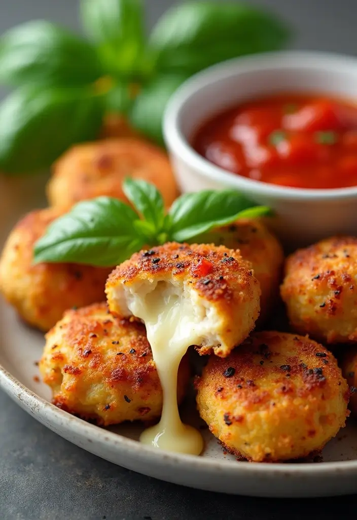 28 Oven Baked Chicken Bites Recipes That Are Crispy & Juicy - 3. Cheesy Italian Chicken Bites