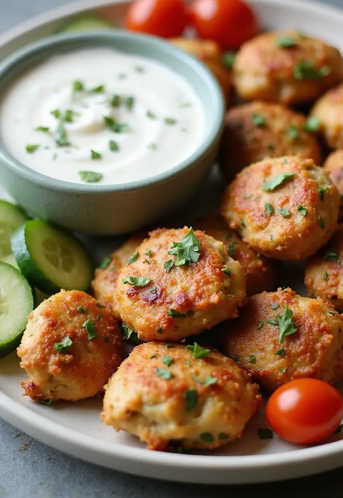 28 Oven Baked Chicken Bites Recipes That Are Crispy & Juicy - 9. Mediterranean Chicken Bites