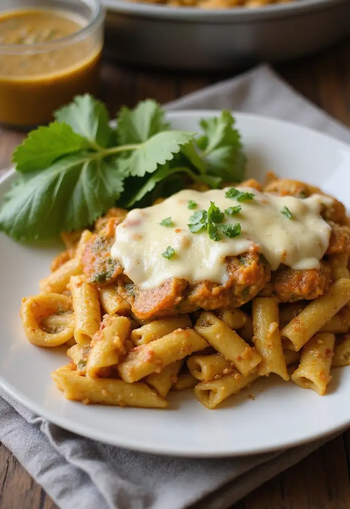 28 Salsa Verde Chicken Crockpot Recipes That Cook Themselves - 13. Salsa Verde Chicken Baked Ziti