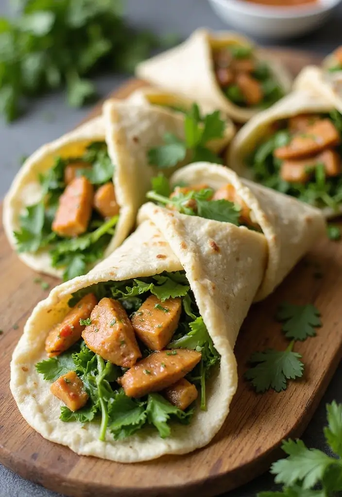 28 Salsa Verde Chicken Crockpot Recipes That Cook Themselves - 14. Salsa Verde Chicken Wraps