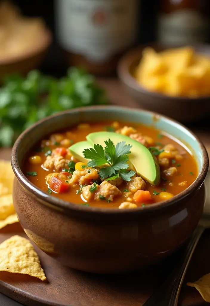 28 Salsa Verde Chicken Crockpot Recipes That Cook Themselves - 15. Salsa Verde Chicken Soup