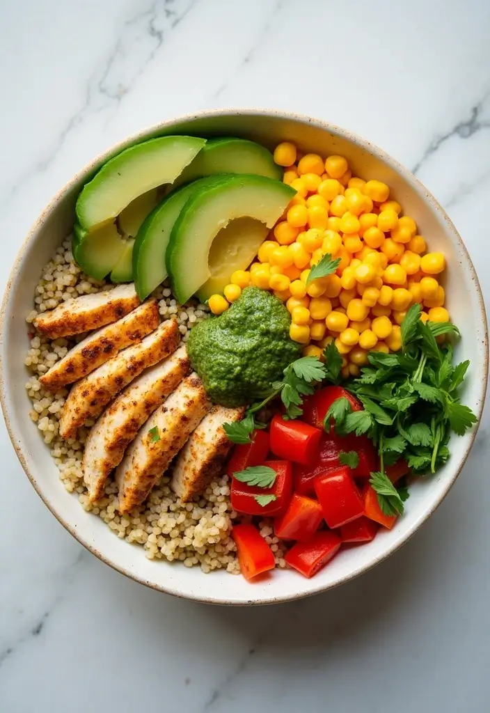 28 Salsa Verde Chicken Crockpot Recipes That Cook Themselves - 16. Salsa Verde Chicken Quinoa Bowl