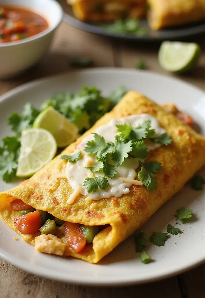 28 Salsa Verde Chicken Crockpot Recipes That Cook Themselves - 19. Salsa Verde Chicken Omelette