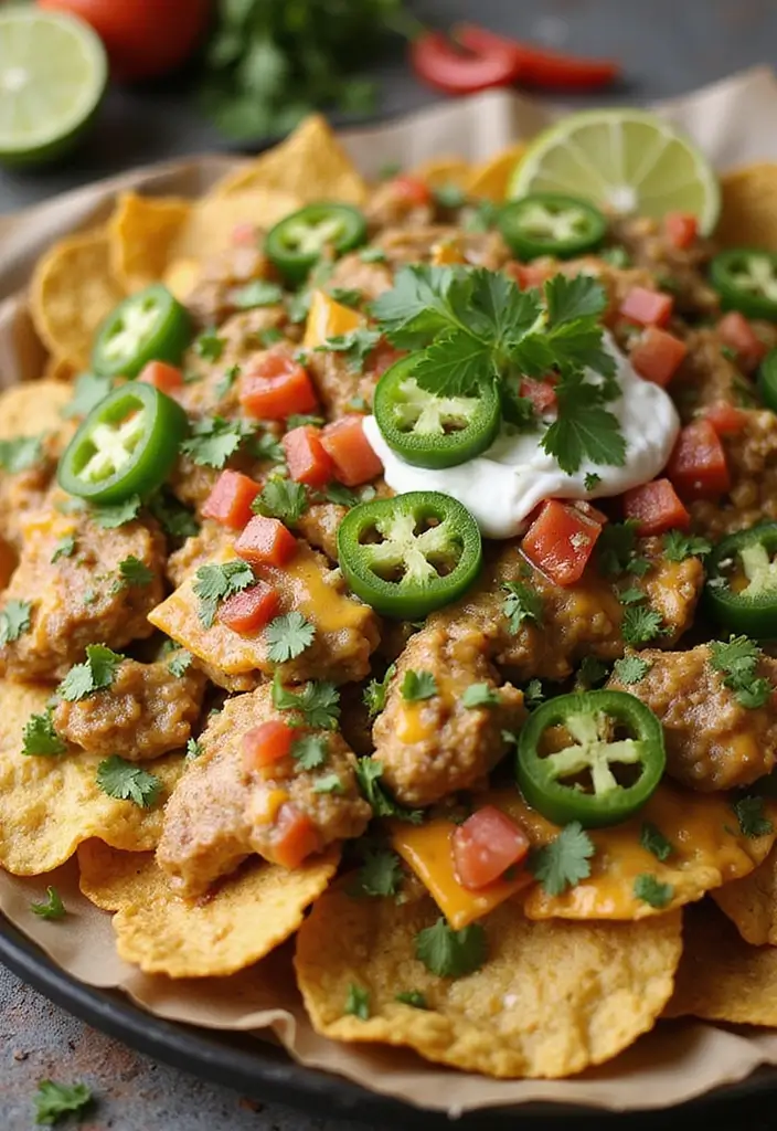 28 Salsa Verde Chicken Crockpot Recipes That Cook Themselves - 21. Salsa Verde Chicken Nachos