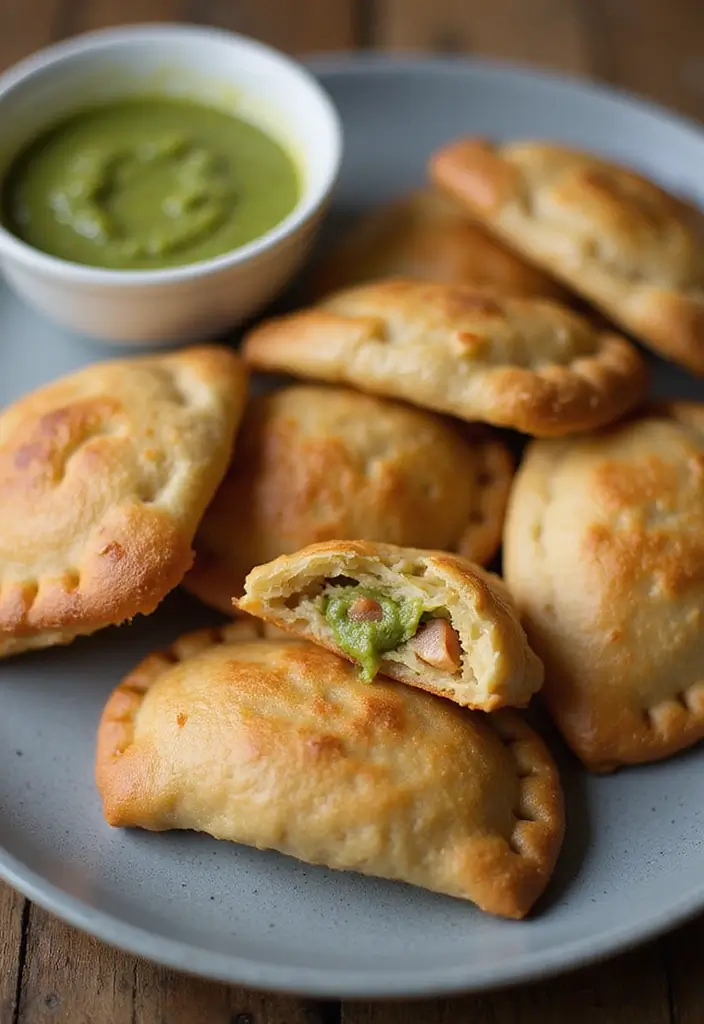 28 Salsa Verde Chicken Crockpot Recipes That Cook Themselves - 27. Salsa Verde Chicken Empanadas