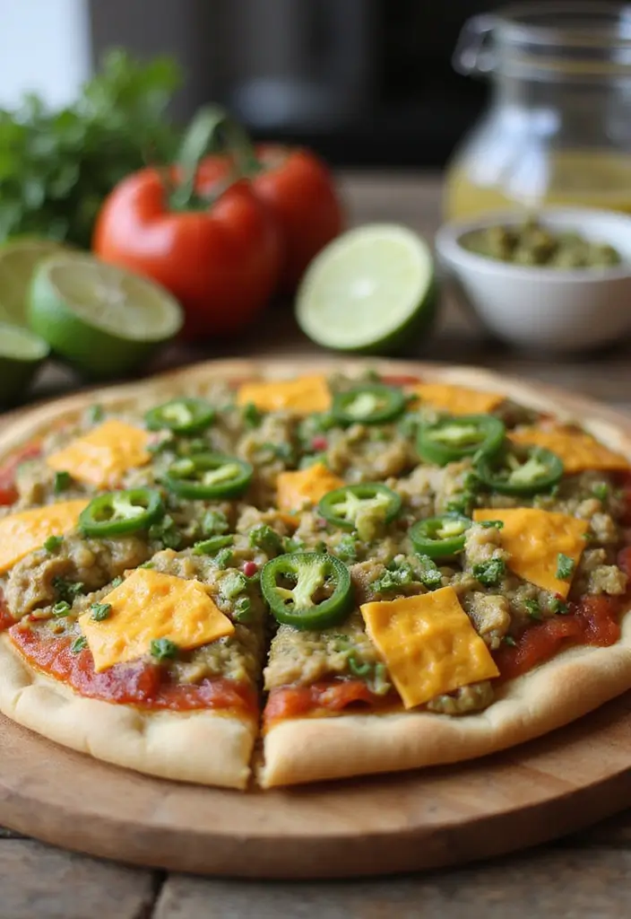 28 Salsa Verde Chicken Crockpot Recipes That Cook Themselves - 28. Salsa Verde Chicken Pizza