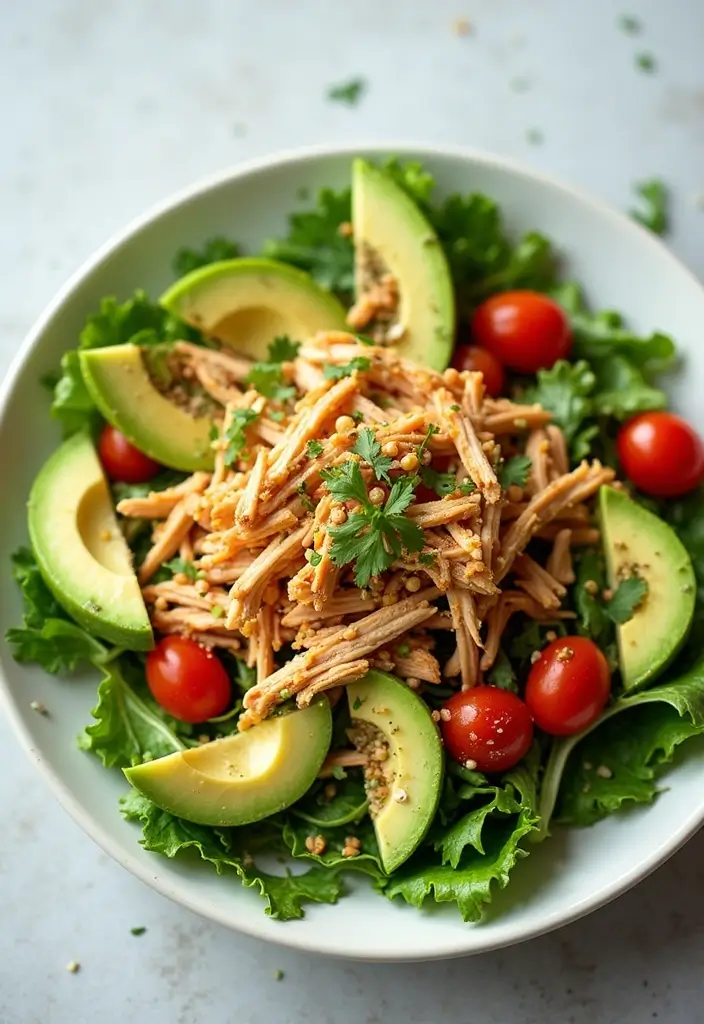 28 Salsa Verde Chicken Crockpot Recipes That Cook Themselves - 6. Salsa Verde Chicken Salad