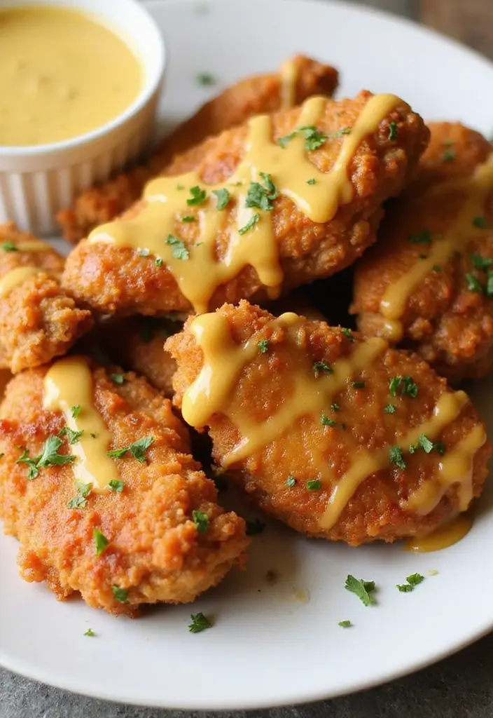 29 Chicken Fried Chicken Recipe Variations That Are Crispy Perfection - 14. Honey Mustard Fried Chicken