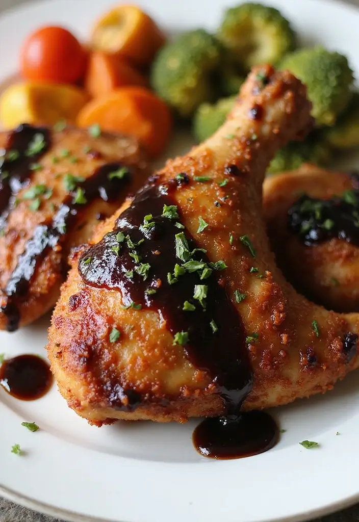 29 Chicken Fried Chicken Recipe Variations That Are Crispy Perfection - 28. Balsamic Glazed Fried Chicken