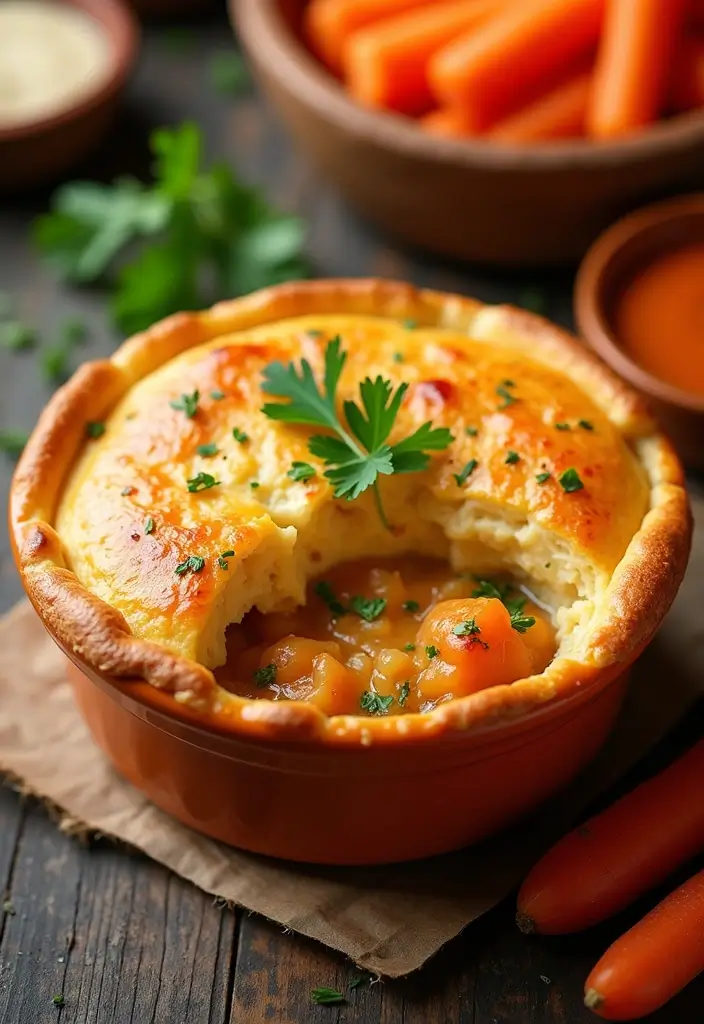29 Chicken Pot Pie with Pie Crust Recipes That Are Classic Comfort - 14. Buffalo Chicken Pot Pie