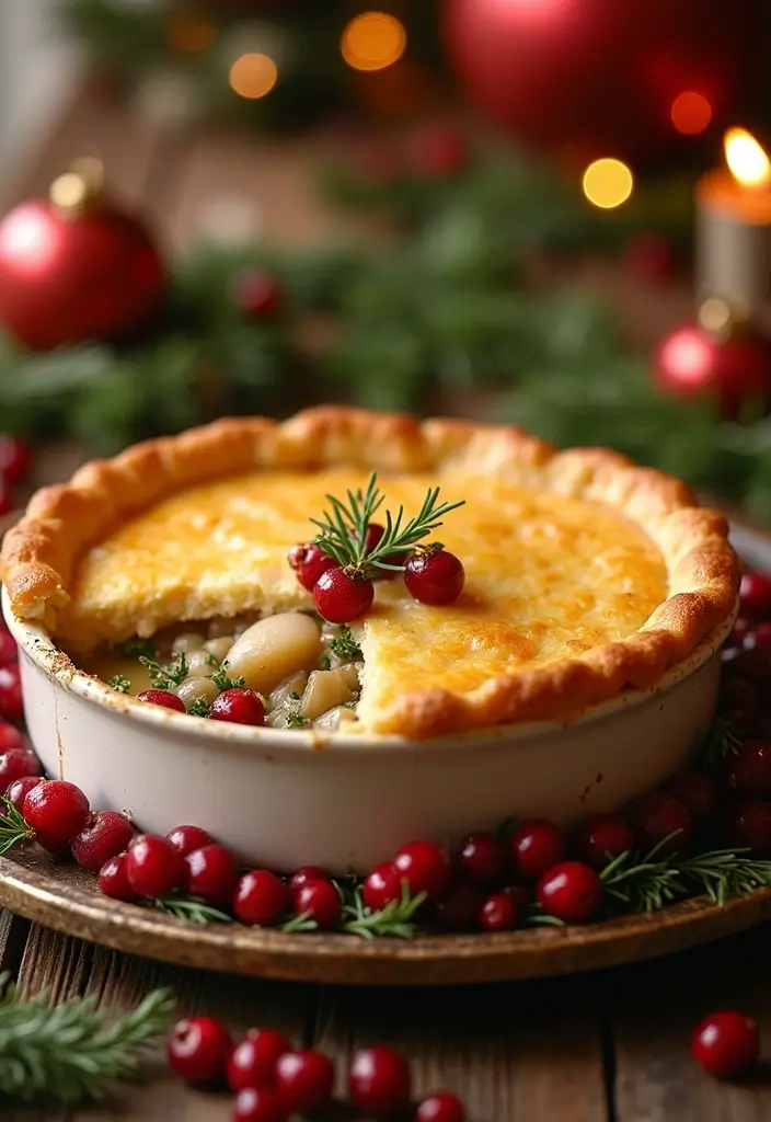 29 Chicken Pot Pie with Pie Crust Recipes That Are Classic Comfort - 23. Chicken Pot Pie with Cranberries