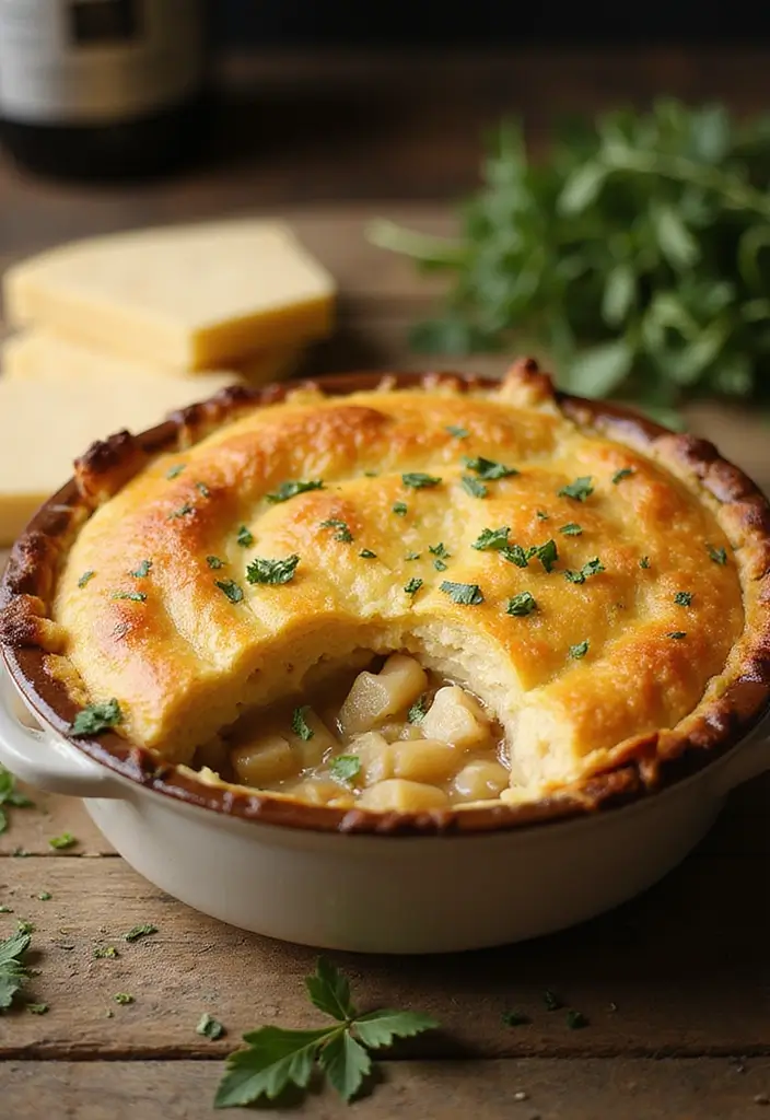 29 Chicken Pot Pie with Pie Crust Recipes That Are Classic Comfort - 28. Chicken Pot Pie with Parmesan Crust