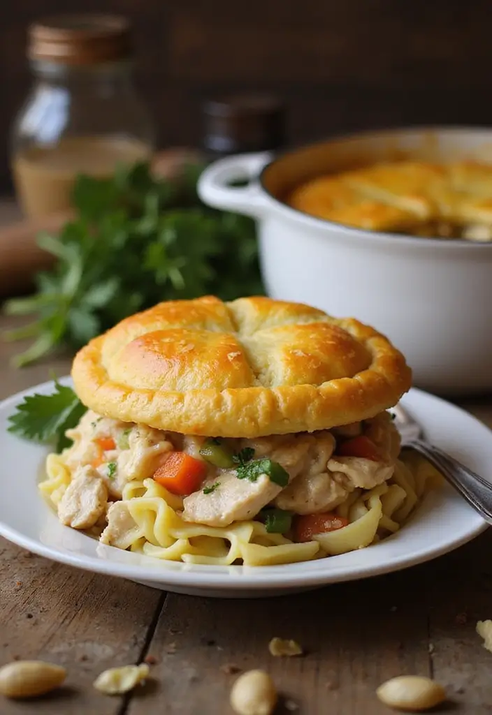 29 Chicken Pot Pie with Pie Crust Recipes That Are Classic Comfort - 29. Chicken Pot Pie with Egg Noodles