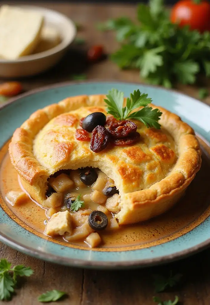 29 Chicken Pot Pie with Pie Crust Recipes That Are Classic Comfort - 8. Mediterranean Chicken Pot Pie