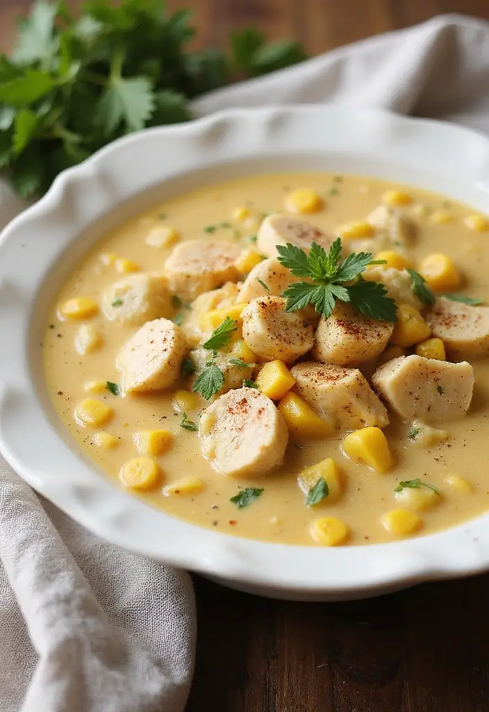 29 Chicken Soups and Stews Recipes That Feel Like a Warm Hug - 13. Chicken and Corn Chowder