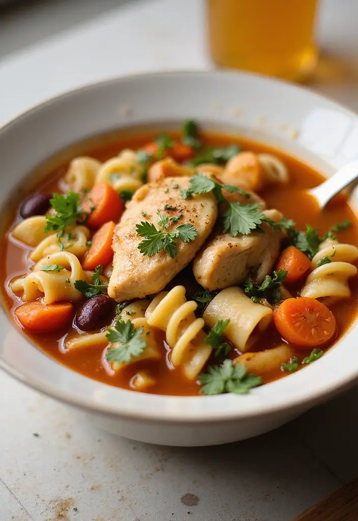 29 Chicken Soups and Stews Recipes That Feel Like a Warm Hug - 8. Chicken Minestrone Soup