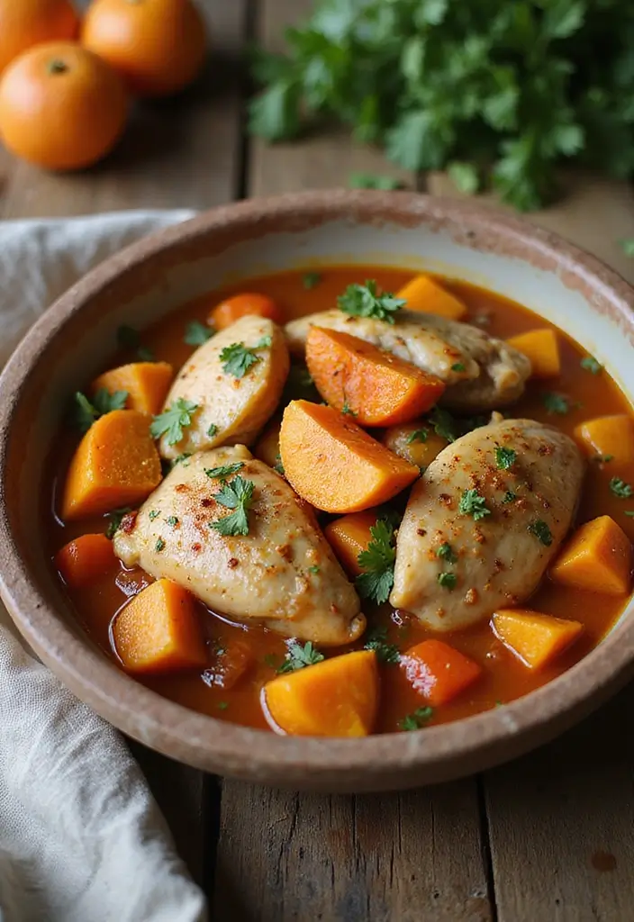 29 Chicken Soups and Stews Recipes That Feel Like a Warm Hug - 9. Chicken and Sweet Potato Stew