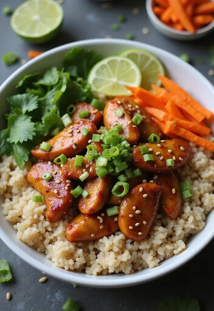 29 Chicken and Brown Rice Recipes for Clean Eating - 1. Teriyaki Chicken and Brown Rice Bowls