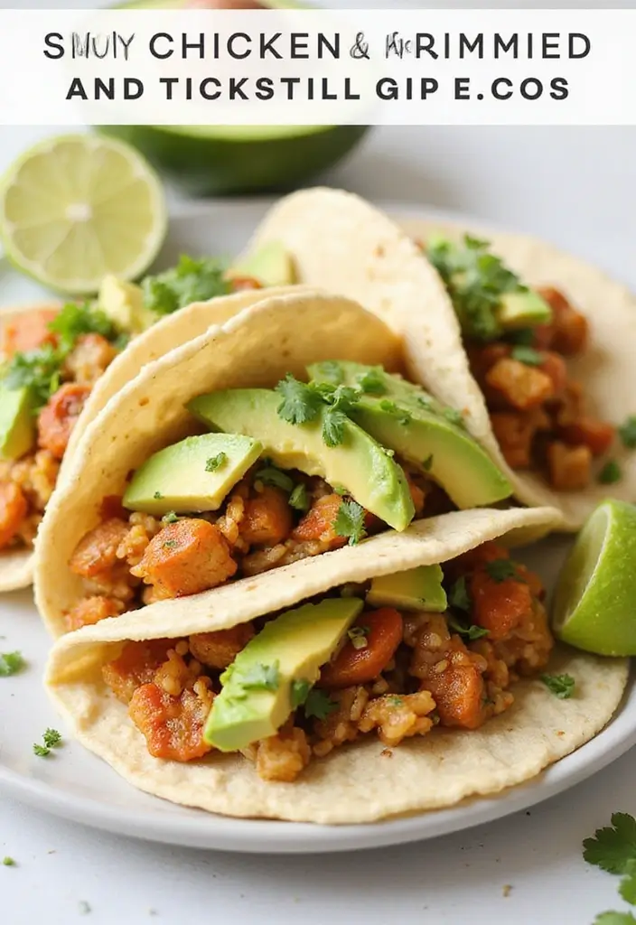29 Chicken and Brown Rice Recipes for Clean Eating - 11. Chicken and Brown Rice Tacos