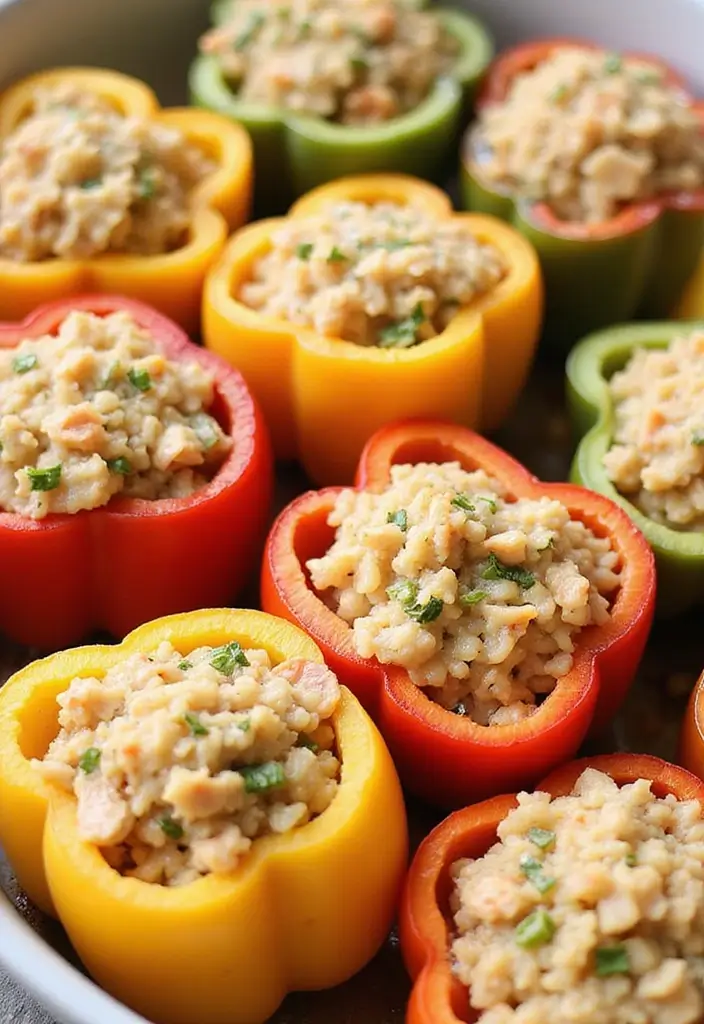 29 Chicken and Brown Rice Recipes for Clean Eating - 8. Chicken and Brown Rice Stuffed Peppers