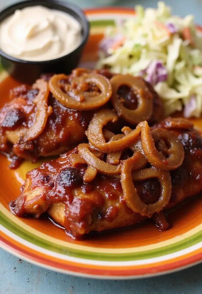 29 Chicken and Onion Recipes That Add Sweet Caramelized Flavor - 14. Sweet BBQ Chicken with Onions