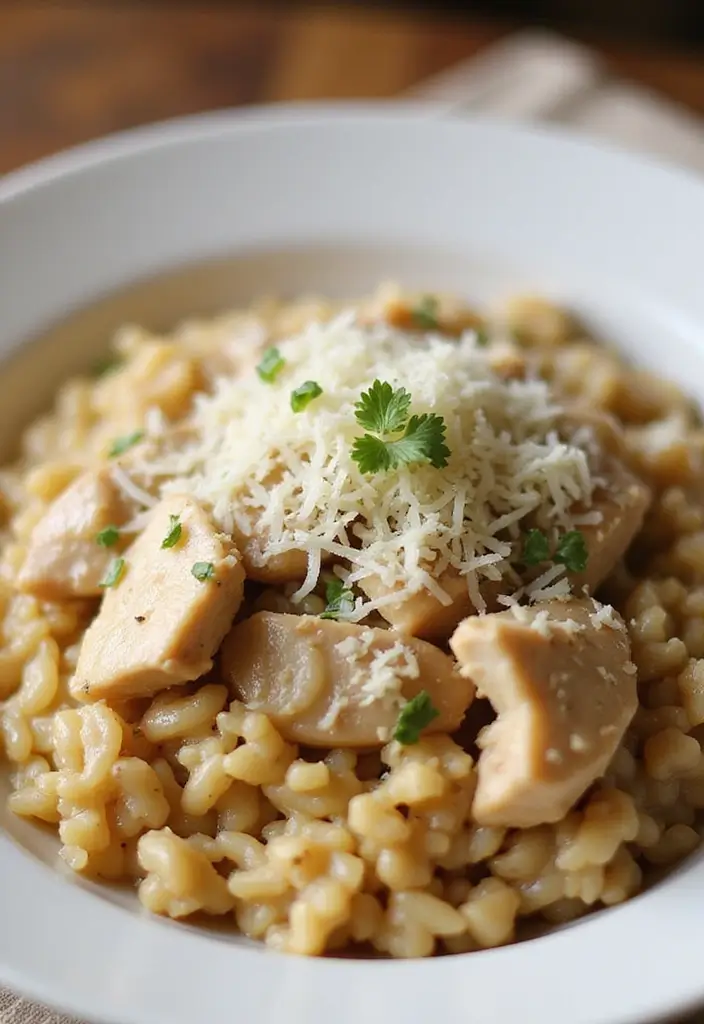 29 Chicken and Onion Recipes That Add Sweet Caramelized Flavor - 19. Chicken and Onion Risotto