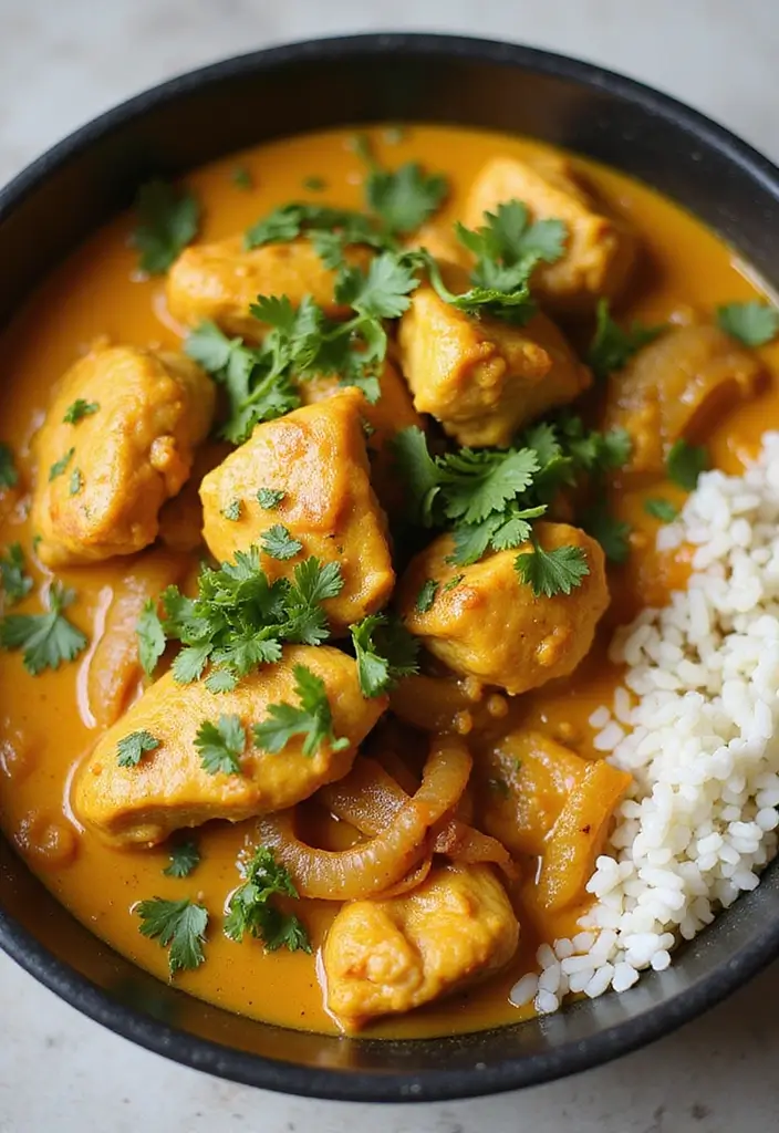 29 Chicken and Onion Recipes That Add Sweet Caramelized Flavor - 22. Coconut Curry Chicken with Onions