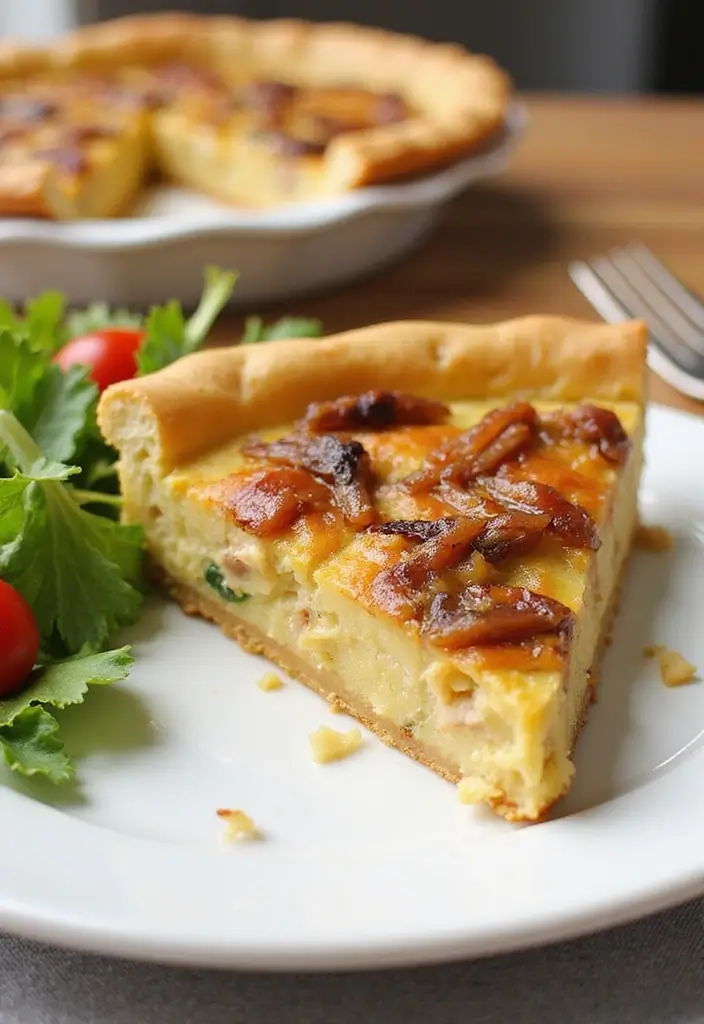 29 Chicken and Onion Recipes That Add Sweet Caramelized Flavor - 23. Chicken and Onion Quiche