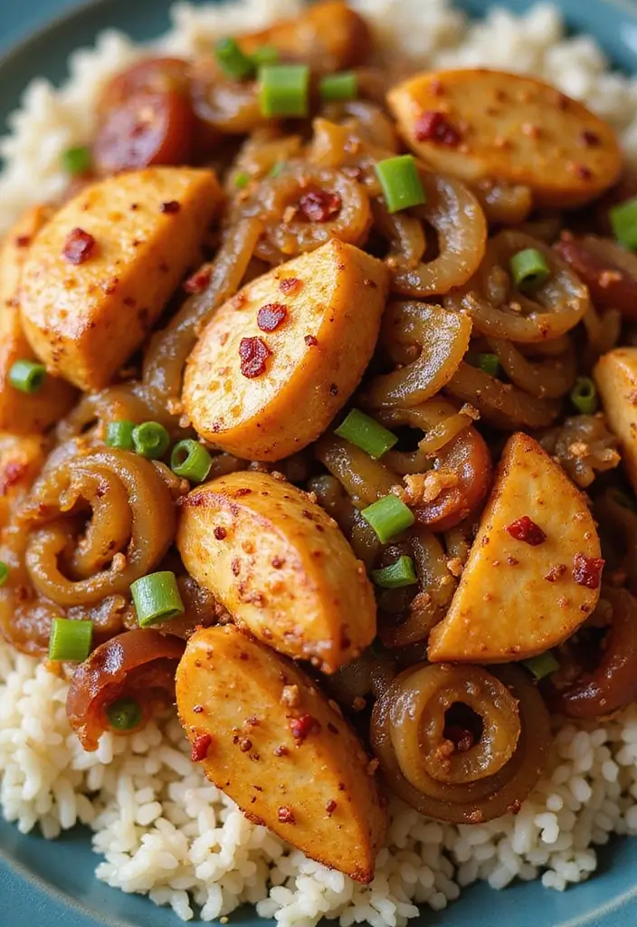 29 Chicken and Onion Recipes That Add Sweet Caramelized Flavor - 5. Spicy Chicken and Onion Stir-Fry