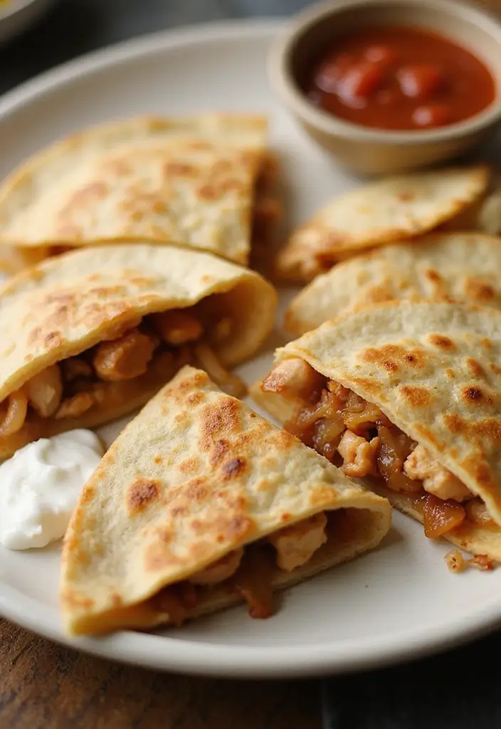 29 Chicken and Onion Recipes That Add Sweet Caramelized Flavor - 7. Chicken and Onion Quesadillas